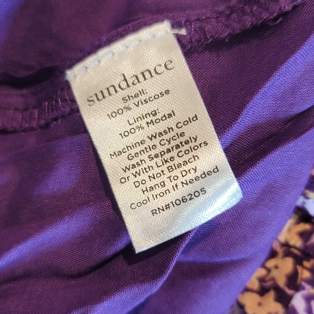 Sundance Purple Floral High-Low Dress - Picture 12 of 14
